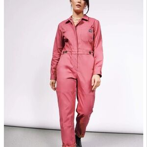 Wildfang Fuschia Utility Jumpsuit